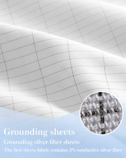 Bamboo Grounding Fitted Bed Sheet - White