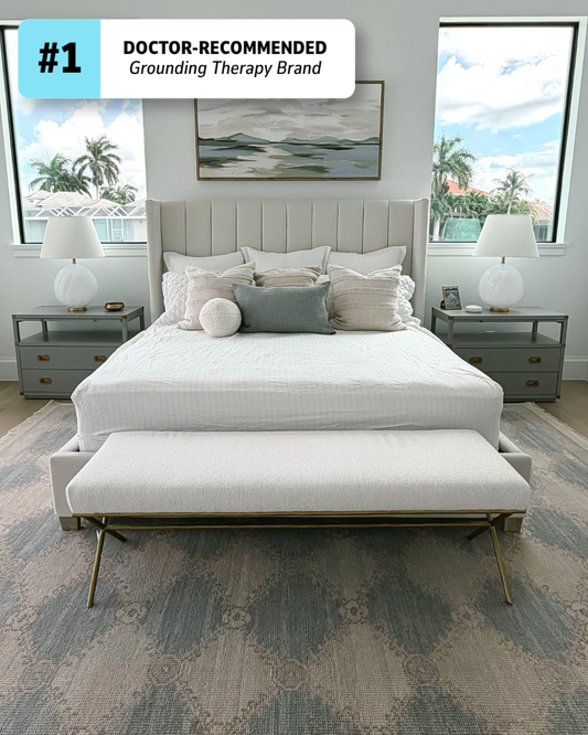 Premium Grounding Fitted Bed Sheet - White